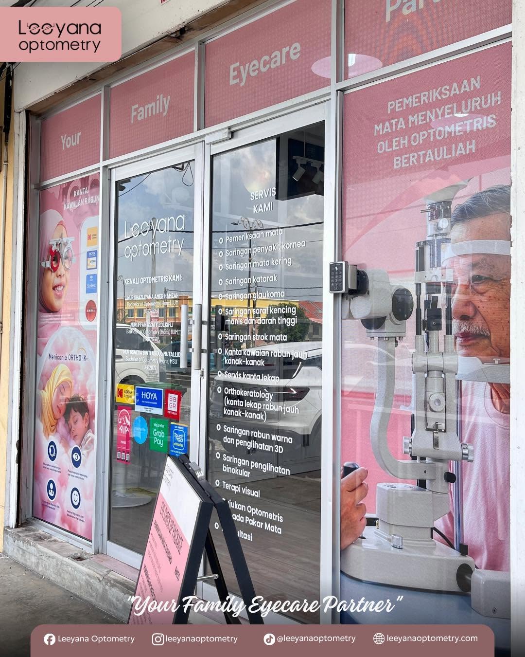 Leeyana Optometry cawangan Alor Setar di Tandop